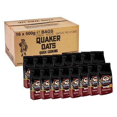 Quaker Quick Cooking Oats Sachet 500g Pack of 16