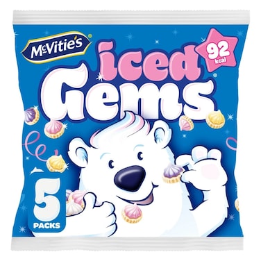 McVitie's Iced Gems Multipack Biscuits 115g