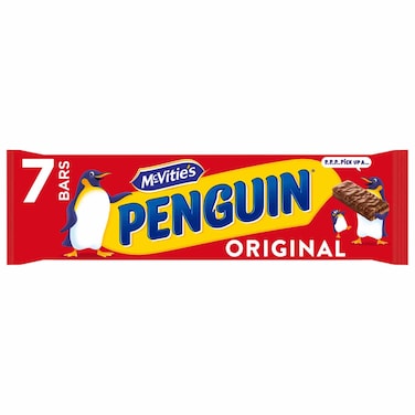 McVitie's Penguin Original Milk Chocolate Covered Biscuit Bars, 172.2g