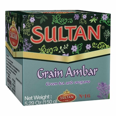 Sultan Grain Ambar Green Tea and Oregano 150g