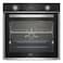 Beko 60cm Builtin Electric Oven, 9 Cooking Multifunction Steam aid Oven, 72 litres Oven Capacity, Conventional Fan Oven, BBIS14300XCSE(Black Colour)