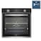 Beko 60cm Builtin Electric Oven, 9 Cooking Multifunction Steam aid Oven, 72 litres Oven Capacity, Conventional Fan Oven, BBIS14300XCSE(Black Colour)
