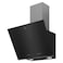 Beko 60cm Inclined Chimney Hood, Intensive Ventilation Capacity -710 m&sup3;/h,Filter-Cleaning Reminder, Air Cleaning Mode,Touch control,BHCA66741BBHS(Black)