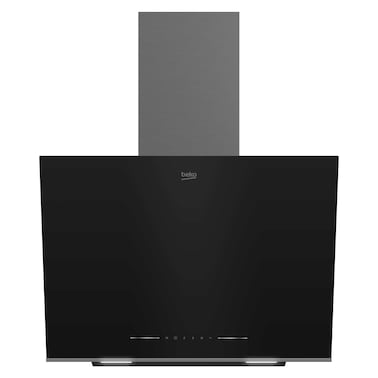 Beko 60cm Inclined Chimney Hood, Intensive Ventilation Capacity -710 m&sup3;/h,Filter-Cleaning Reminder, Air Cleaning Mode,Touch control,BHCA66741BBHS(Black)