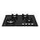 Beko 60cm Builtin Gas Hob, Full Safety, 4 High Efficiency Gas Burner, Cast Iron Pan Support, Integrated Ignition, HINW 64229 B65(Black Glass Colour)