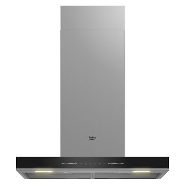 Beko 60cm T-Shape Chimney Hood, Intensive Ventilation Capacity -710 m&sup3;/h,Filter-Cleaning Reminder, Air Cleaning Mode,Touch control,BHCB66741BBHS(Black)