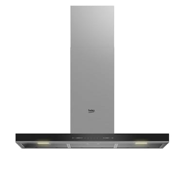 Beko 90cm T Shape Chimney Hood, Intensive Ventilation Capacity 710 m&sup3;h,BHCB96741BBHS,Black