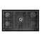 Beko 90cm Builtin Gas Hob, Full Safety, 5 High Efficiency Gas Burner, Cast-iron Pan Support, Integrated Ignition, HISW 95225 SEL(Black Glass Colour)