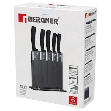 بيرغنر سيكي طقم سكاكين من الفولاذ المقاوم للصدأ 6 قطع