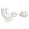 Stack Tea Cup and Saucer Set 120ml 6 PCS