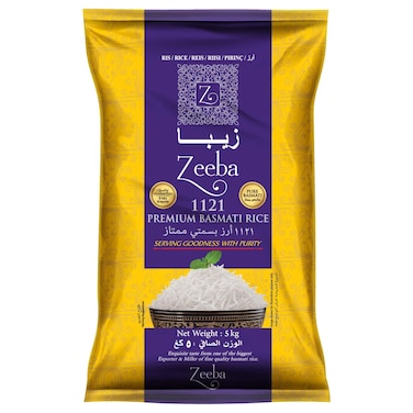 Zeeba 1121 Premium Basmati Rice 5kg