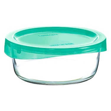Luminarc Keep 'N' Box Round Food Storage Container Lagon 420ml