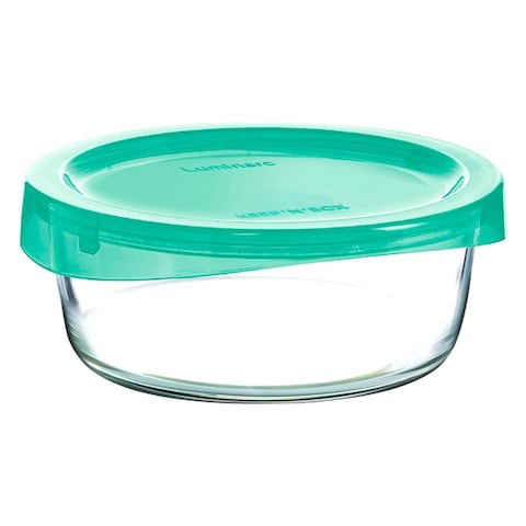 Luminarc Keep &#39;N&#39; Box Round Food Storage Container Lagon 420ml