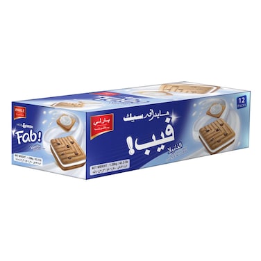 Parle Hide &amp; Seek Fab! Vanilla Flavoured Choco Chip Sandwich Cookies 100g Pack of 12