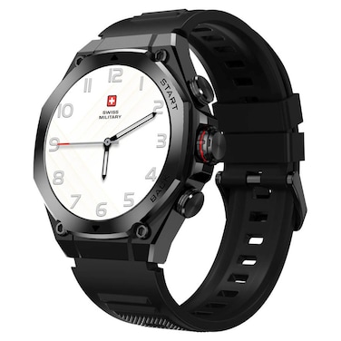 سويس ميلتاري دوم 6 ساعة ذكية باللون الأسود