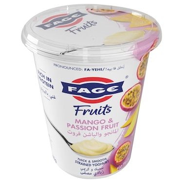 فايج زبادي يوناني بنكهة المانغو والباشن فروت 380 غرام