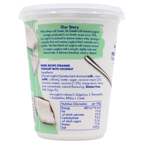 Fage Fruits Greek Strained Yoghurt Coconut 380g