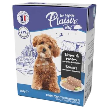 La Repas Plaisir Chef Fish Loaf with Pasta and Courgettes Adult Dog Food 380g