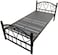 INFINI HOMES Metal Bed Frame, Black, Single Size