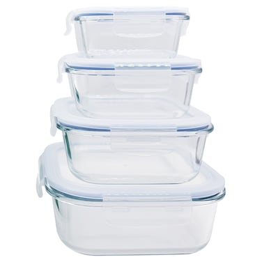 Jura Square Shaped Food Container Set 4 PCS