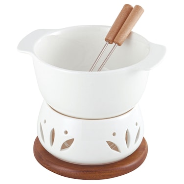 Acacia Porcelain Single Fondue Set 16cm 4 PCS