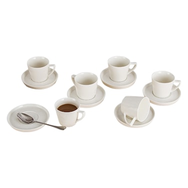 Oliva Tea Cup and Saucer Set 220ml 12 PCS