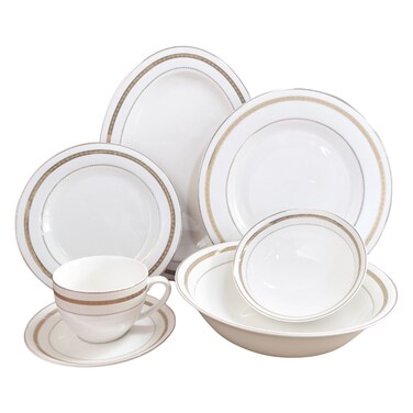 طقم عشاء من الخزف الصيني أيان 32 قطعة