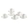 Shallow By S&amp;A Lara Coffee Cup and Saucer Set 90ml 12 PCS