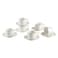 Shallow By S&amp;A Lara Tea Cup and Saucer Set 220ml 12 PCS