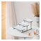 3 Tier Rectangular Plate with Black Stand