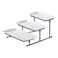 3 Tier Rectangular Plate with Black Stand