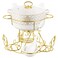 Shallow S&amp;A Amer Soup Set with Gold Stand 17 PCS