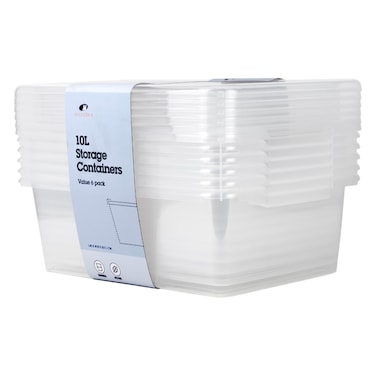 مونديكس مجموعة صناديق تخزين 10 لتر 6 قطع