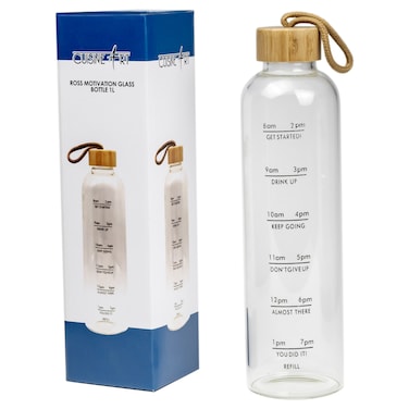 كويزين آرت روس موتيفاشن قارورة زجاجية، 1 لتر