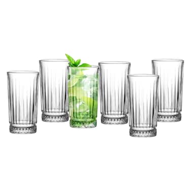CuisineArt Eva Hi-Ball Glass Set 255ml 6 PCS