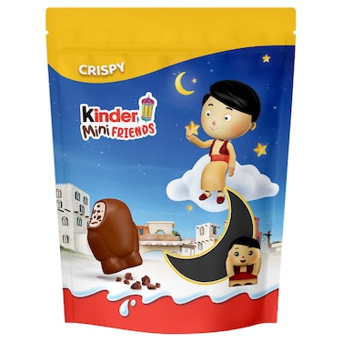 كيندر ميني فريندز شوكولاته الحليب المقرمشة مع حشوة الحليب 122 غرام