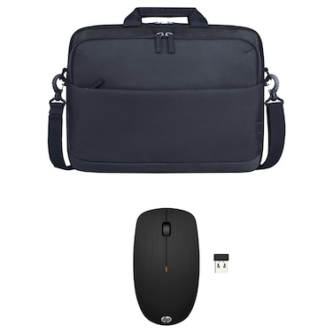 أتش بي إيفري داي 16 إودي ساي حقيبة كمبيوتر محمول و فأرة لاسلكية X200 - أسود