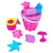 Beach Toys with Bucket and Accessories Assorted