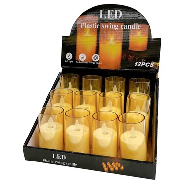 LED Plastic Swing Candle AD-32223 5x10cm