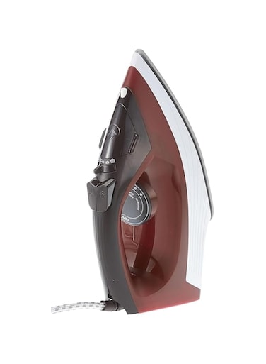 Black &amp; Decker 1600w 300ml steam iron, ceramic coated soleplate with anti calc, drip, self clean and auto shutoff, removes stubborn creases quickly easily x1550-b5 2 years warranty
