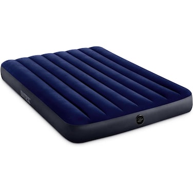Intex 64758E Dura-Beam Standard Downy Full-Size Air Mattress, Pump Sold Separately Blue