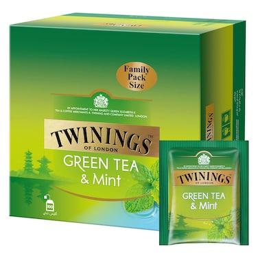 Twinings Green Tea and Mint Tea Bags 100 Tea Bags