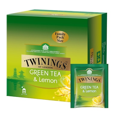 Twinings Green Tea and Lemon Tea Bags 100 Tea Bags