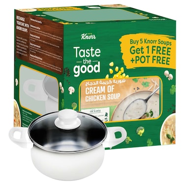 Knorr Cream of Chicken Soup with Cooking Pot 65g Pack of 6