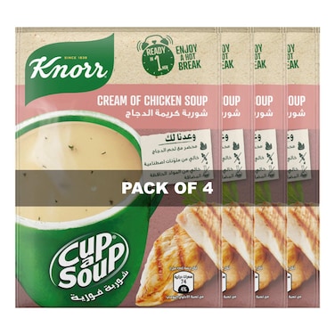 Knorr Cream of Chicken Soup, 65g Pack of 4