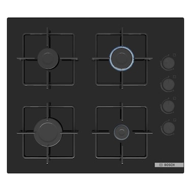 Bosch Series 4 Built-in 4 Burner Gas Hob POP6C6P30M Black 60cm
