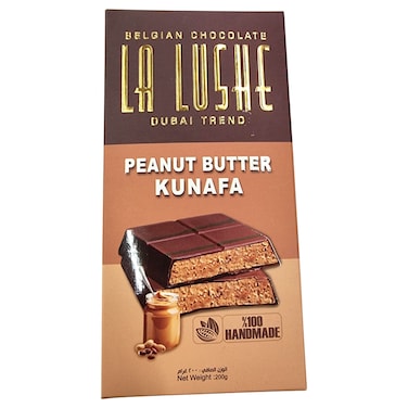 La Lushe Crunchy Peanut Butter Kunafa Chocolate, 200g