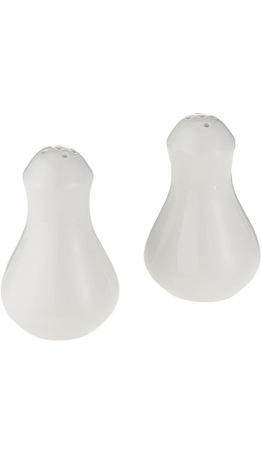 Porceletta Porcelain Salt and Pepper Set, Ivory