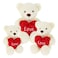 Keel Toys Keeleco Barney Bear with Heart Cream 20cm