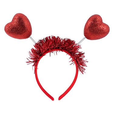 فالنتاين عصابة رأس مع شرائط لامعة